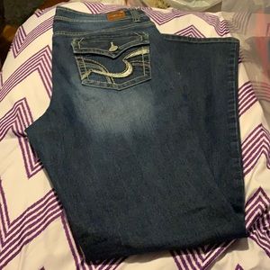 l.e.i flare jeans size 13 regular